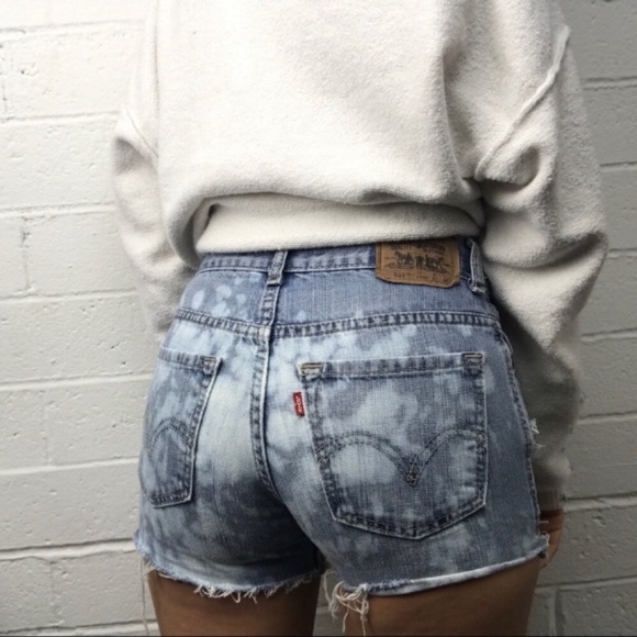 Levi's Pants - • Levi’s 511 distressed bleached shorts